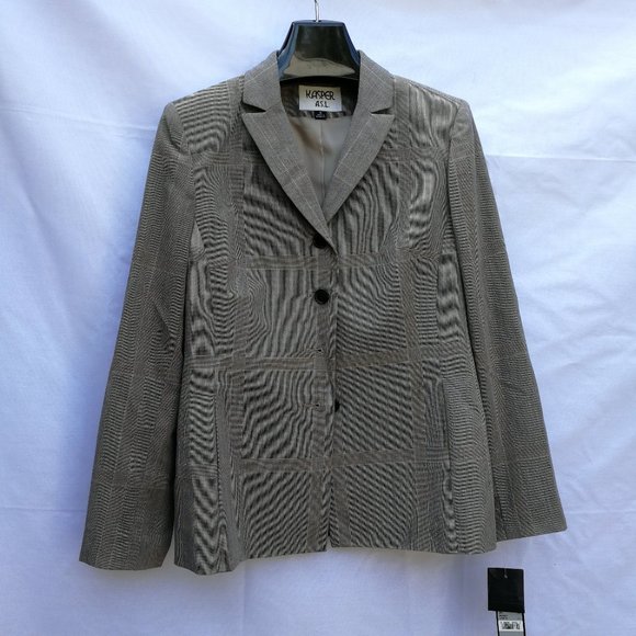 Kasper Jackets & Blazers - (NWT)KASPER A.S.L. Jacket & Coat Women Size: 8/Brown Beige